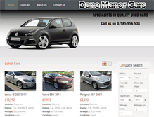 Tablet Screenshot of danemanorcars.co.uk